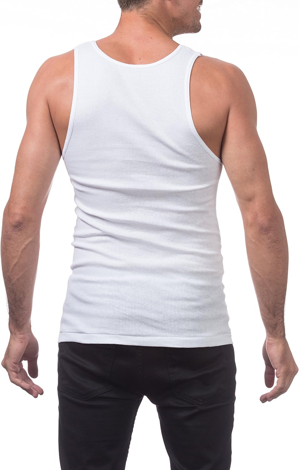 Pro Club Men's Premium Ringspun Cotton Ribbed A-Shirt Multipack