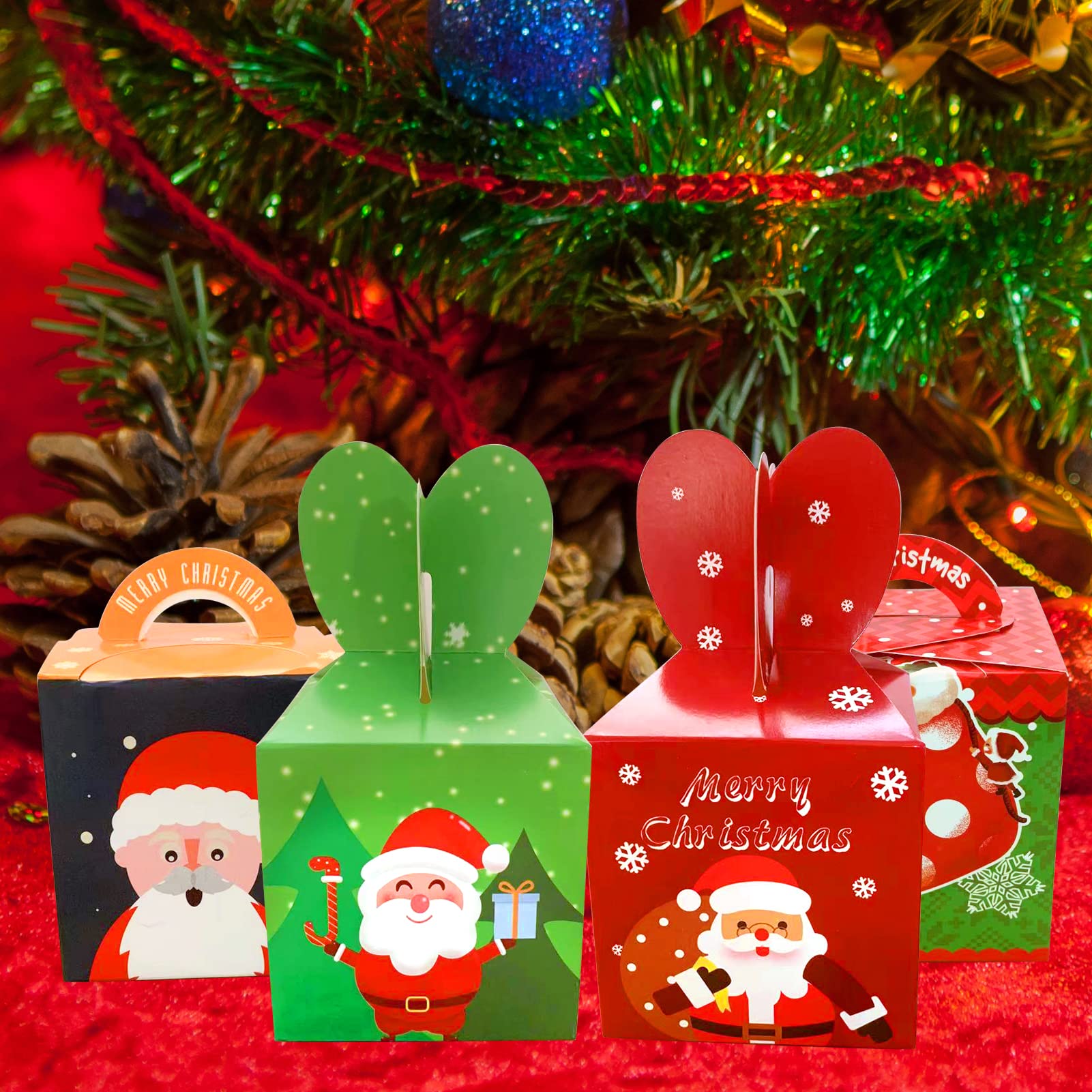 Isoi 24 Pack Christmas Party Gift Boxes Christmas Treat Goody
