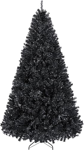 Topeakmart Árbol de Navidad artificial de 6 pies con soporte plegable, árbol de Navidad para decoración navideña