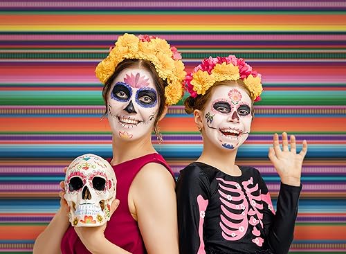 Miniatura 3 de Allenjoy PE Fiesta Telón de fondo Mexicano Rayas de Color Banner Cinco de Mayo Fondo de Fiesta