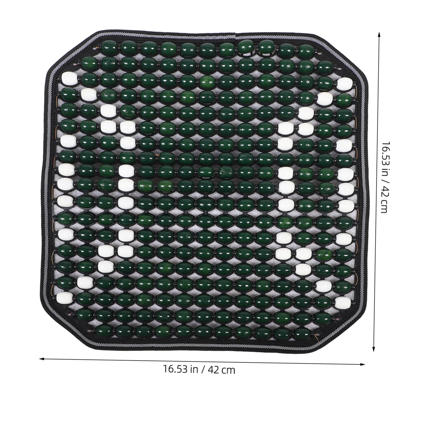 OUNONA Beaded Seat Cover Car Seat Cooling Pad Ventilated Wooden Bead Cushion for Car