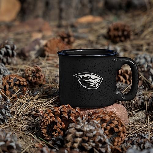 Miniatura 418 de Rico Industries NCAA Utah Utes - Taza de café personalizada de 12 onzas con logotipo grabado con láser profundo, taza de cerámica para acampar con