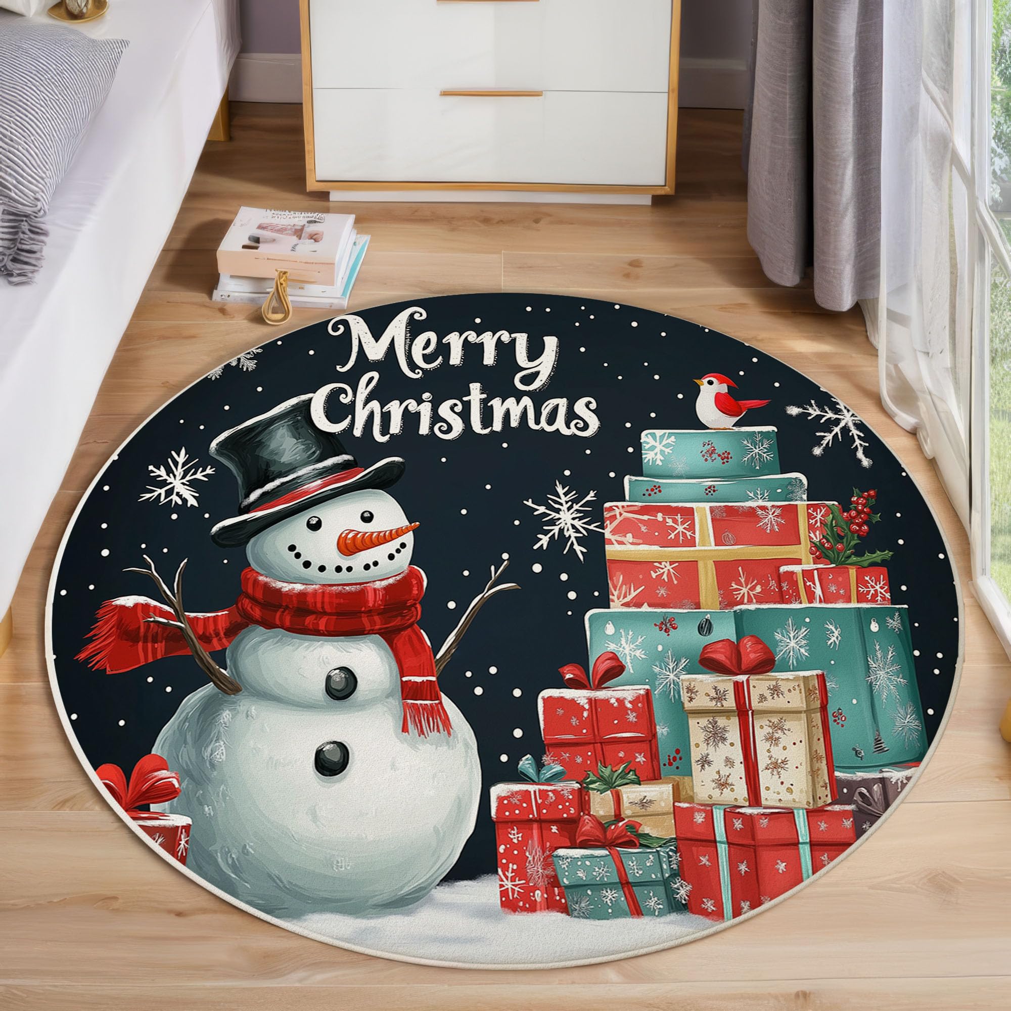 Tapis de Noël doux et antidérapant, le cadeau idéal pour décorer le salon