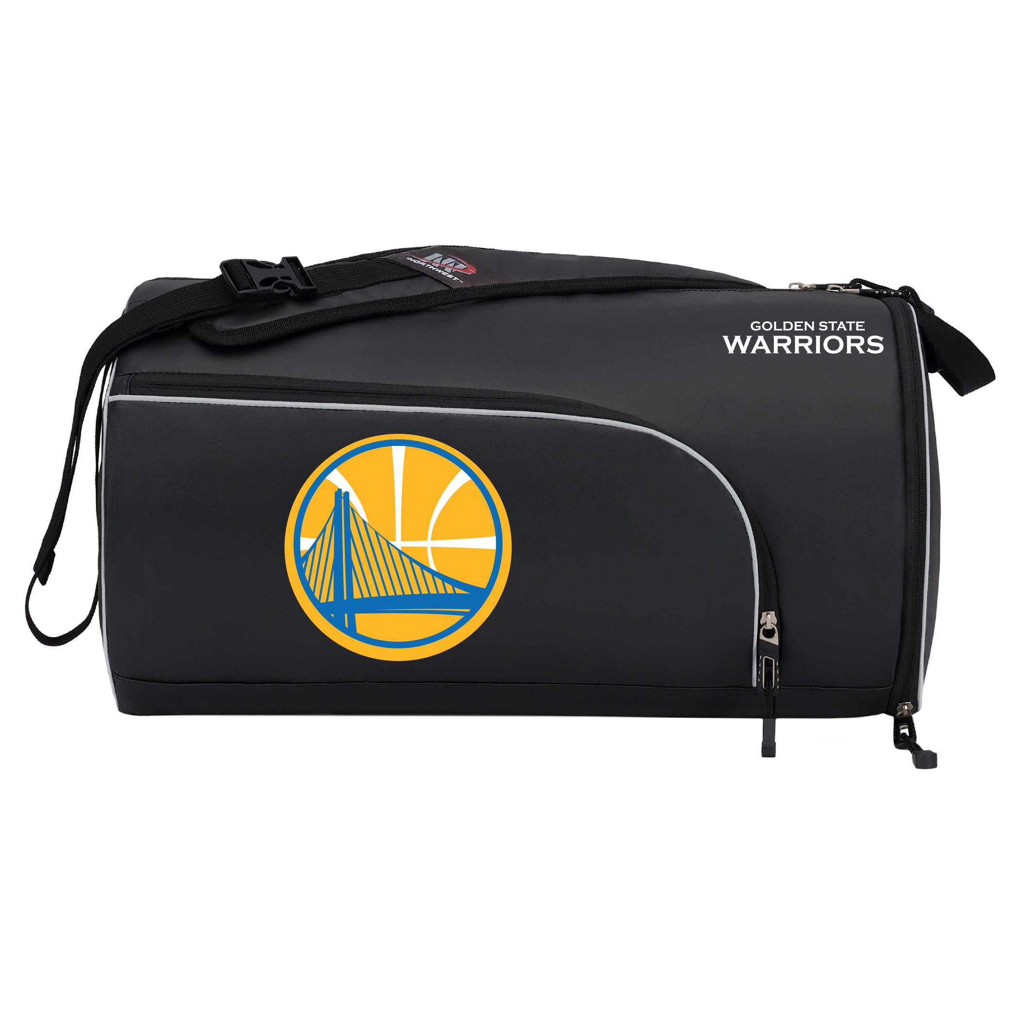 Officially Licensed NBA "Squadron" Duffle Bag, Black, 20" x 10.75" x 10.75"