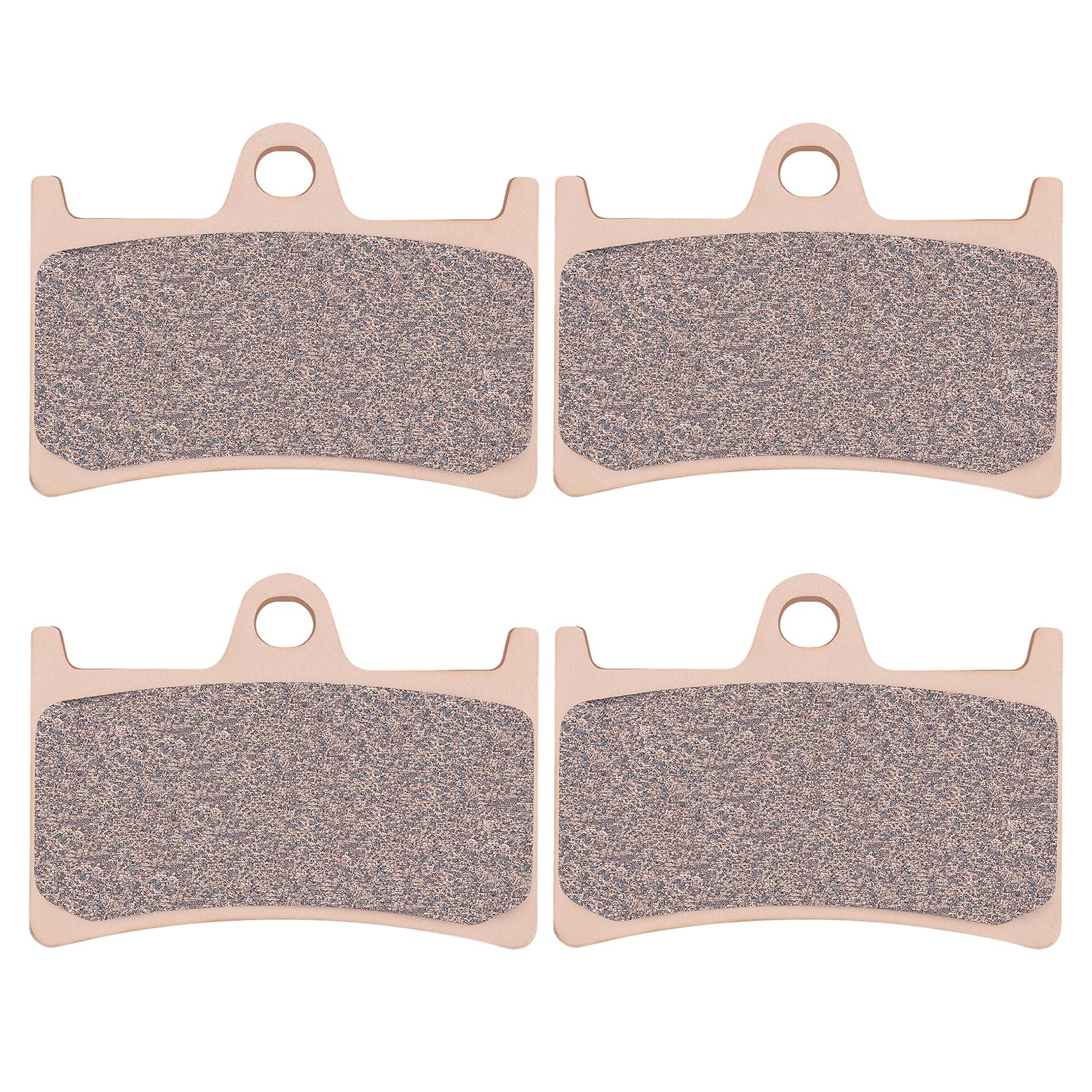 AHL 2 Pair Motocicleta Pastillas de Freno Delantero para Yamaha FZ6 Fazer S2 (Non ABS/Half Fairing/4 Piston Caliper) (4S81/4S8) 2007-2009 (Cobre sinterizado)