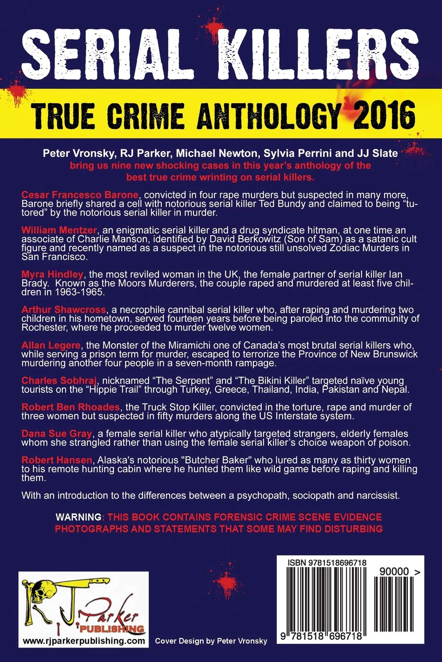 2016 Serial Killers True Crime Anthology