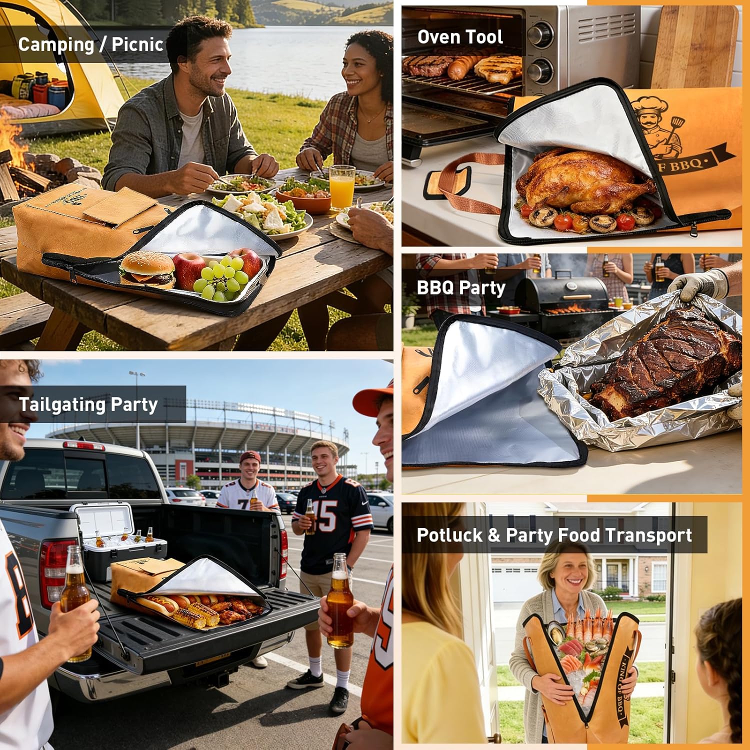 KEZKALS Fathers Day Gift for Dad Husband, 21.6'' BBQ Blanket for Resting Meat, Gifts for Men, Fathers Day Dad Gifts from Daughter Wife, Smoker Insulated Grill Meat Resting Blanket for Brisket, Beef, Turkeys