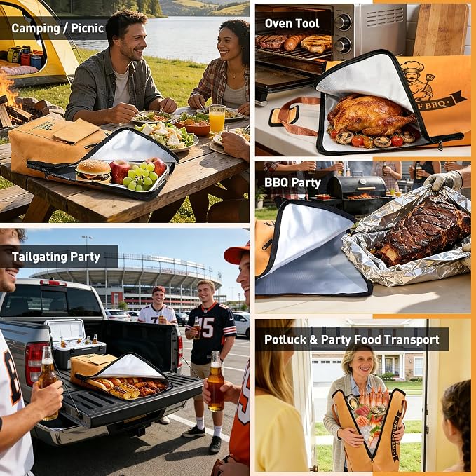 Manta Aislante para Carne BBQ de 21.6 pulgadas KEZKALS miniatura 3