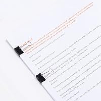 Vista 5 de Yaxa Basics - Clips resistentes para carpetas de oficina, 144 unidades (paquete de 12 de 12), pequeños, 0.75 pulgadas, negros