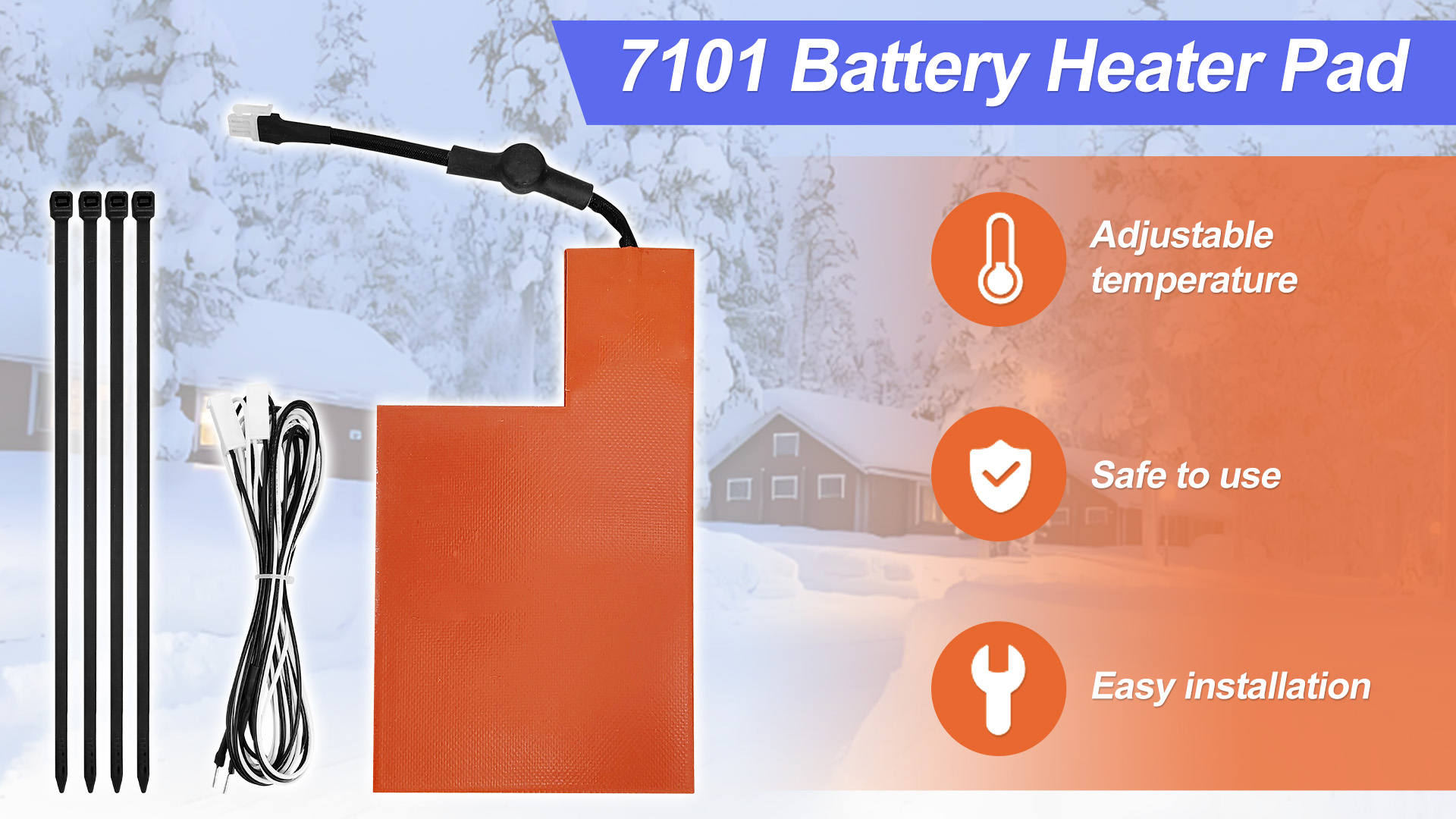 Amazon.com: 7101 Battery Heater Pad Compatible with Generac 9kW