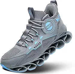 Tênis de corrida masculino, moderno, com lâmina respirável, antiderrapante, para caminhada, academia, esporte, atlético