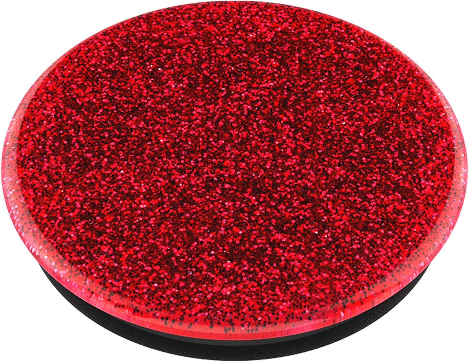 PopSockets: PopGrip with Swappable Top for Phones & Tablets - Glitter Red