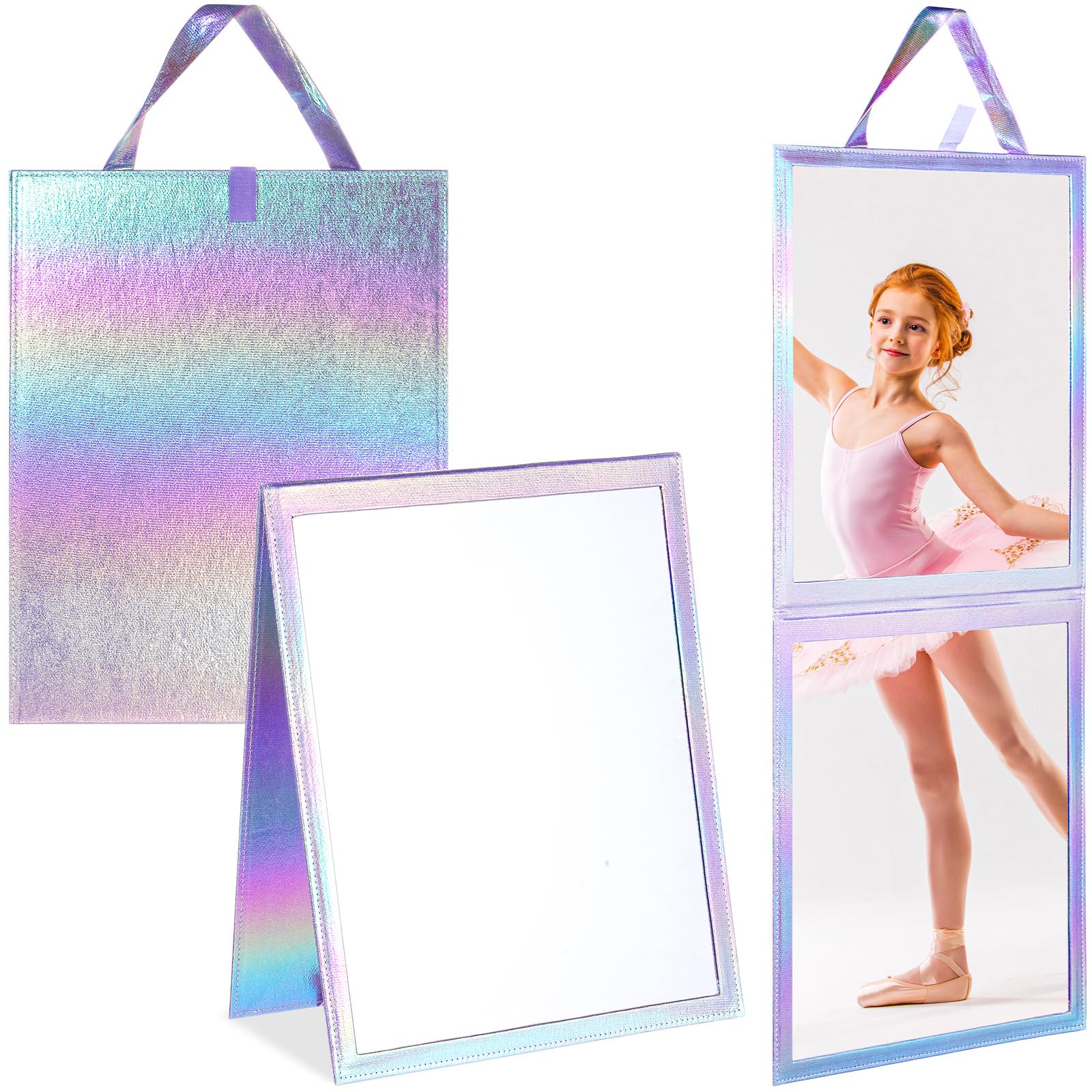 Miroir de danse pliable pour sac de sport et entraînements nomades