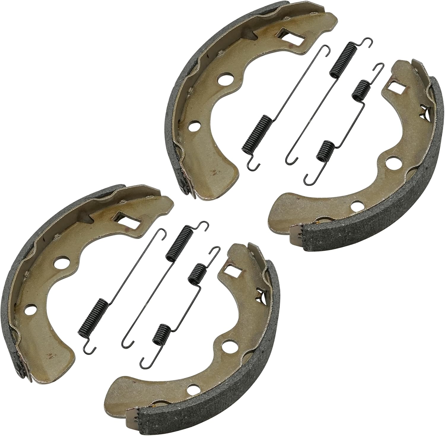 Caltric 2 Rear Brake Shoes Compatible with Kawasaki Mule 2510 Kaf620A Kaf620 A 4X4 1994 1995-2000