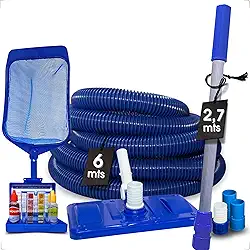 Kit Limpeza para Piscinas Completo para todos os modelos de piscinas: Fibra, Vinil e Alvenaria