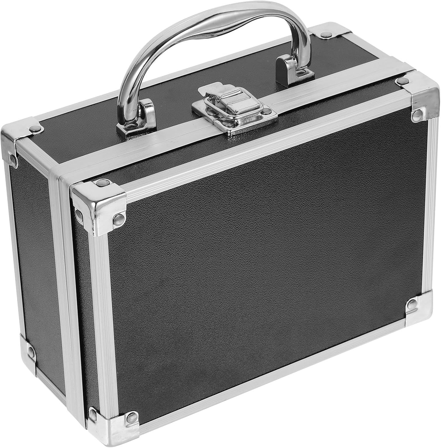 Makeup Travel Case with Handles, Black Organizer Box