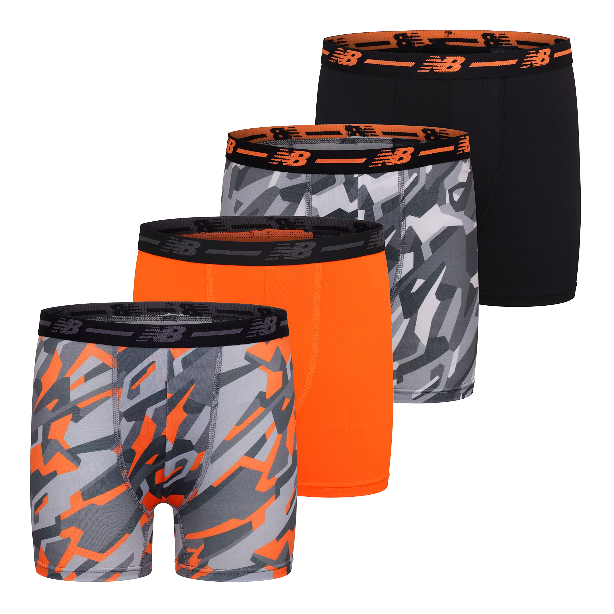 Boys' 3.5" Underwear, Performance Boxer Briefs (4 Pack)