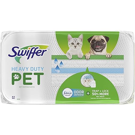 Amazon Com Swiffer Heavy Duty Wet Mopping Cloths For Hard Surface Floor Cleaning Febreze Scented 10 Count Health Household