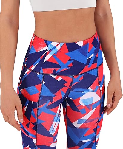 Miniatura 3 de ODODOS - Leggings tipo capri de mujer, no se traslucen y modelan el abdomen, con cintura alta y bolsillos para hacer yoga, atletismo, ejercicio y