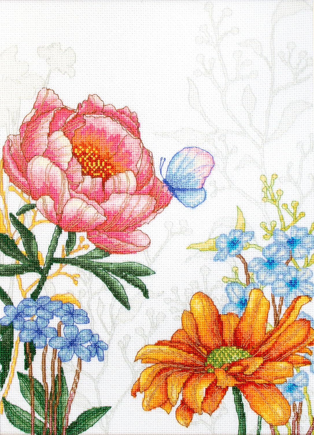 Luca-S BU4019 Cross Stitch Set, Multi-Colour, 22.5 x 31.5 cm