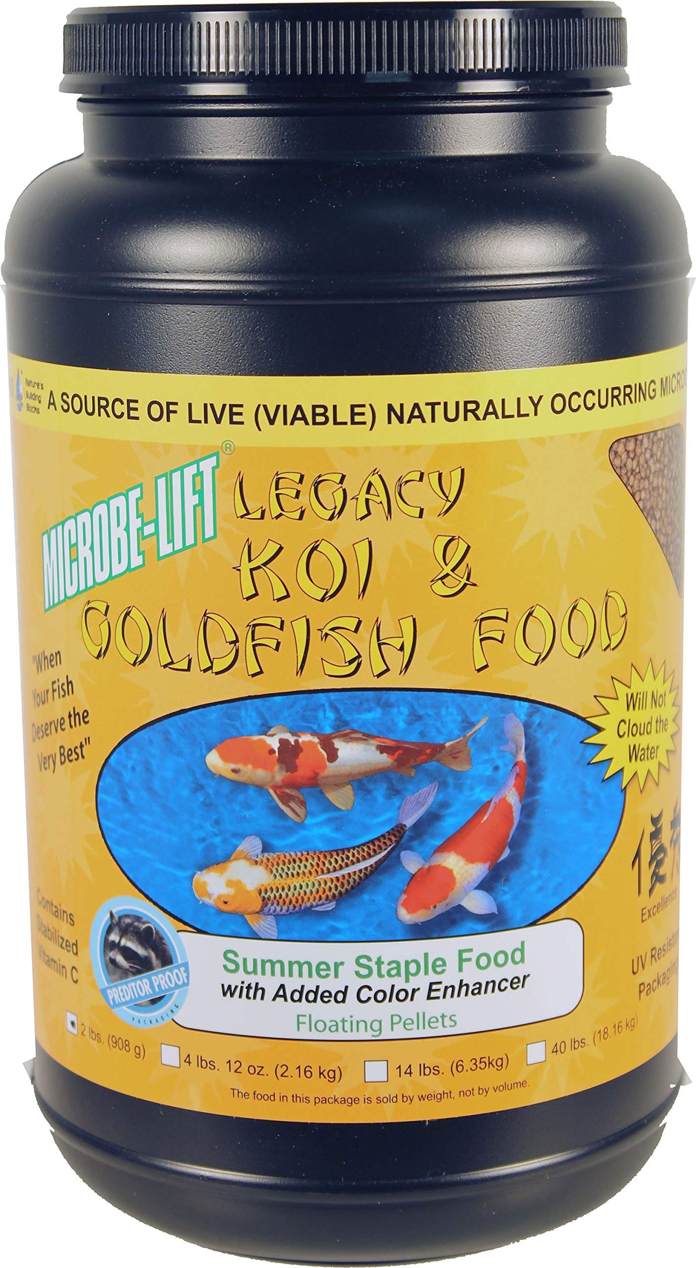 Microbe Lift MLLSSMD 2 Lbs Koi Legacy™ Summer Staple Food