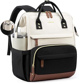 LOVEVOOK Women's 15.6 Inch Laptop Backpack - Waterproof Large Capacity Work Purse, Nurse Teacher Bag, School Bookbag Travel Daypack