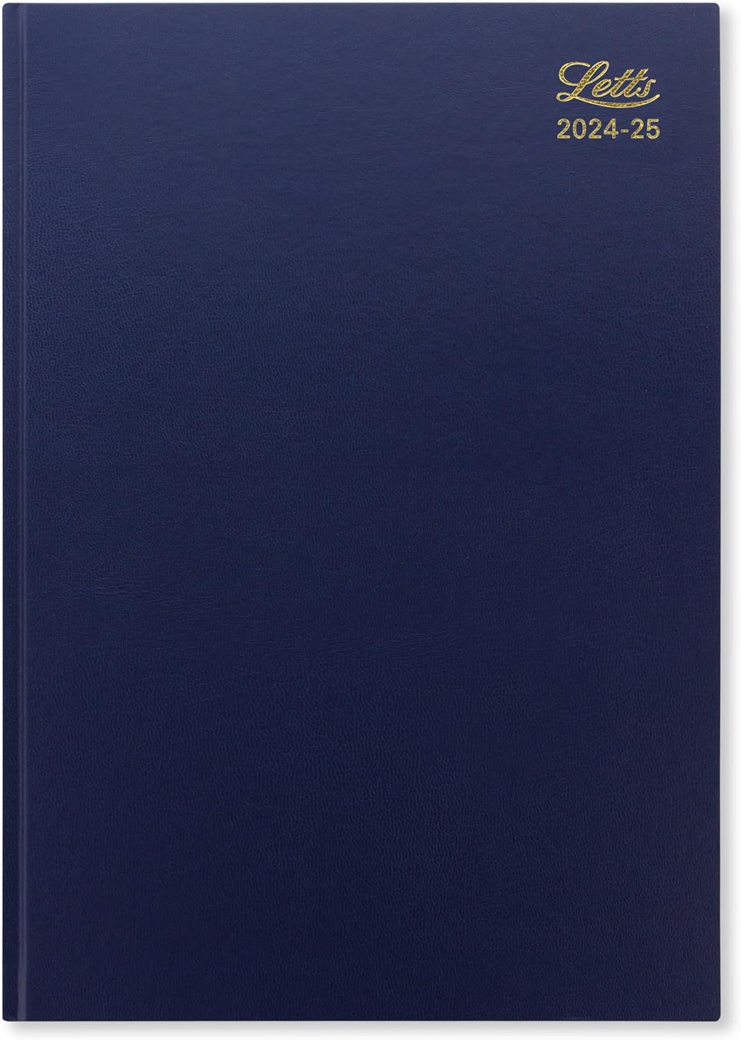 Letts of London Standard A4 academic 2024/2025 week to view diary - blue