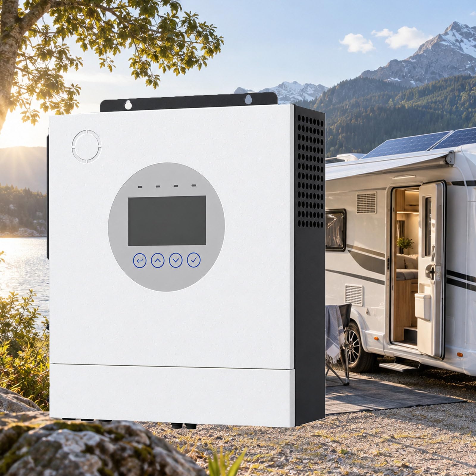 Inversor Solar híbrido de 6500W y 48V White