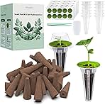 125 PCS Hydroponic Pods for Aerogarden, Grow Anything Seed Pod Kit with 50 Grow Sponges, 50 Labels 12 Grow Baskets, 12 Grow Domes and 1 Tweezers - Compatible with Hydroponics Growing System Kit