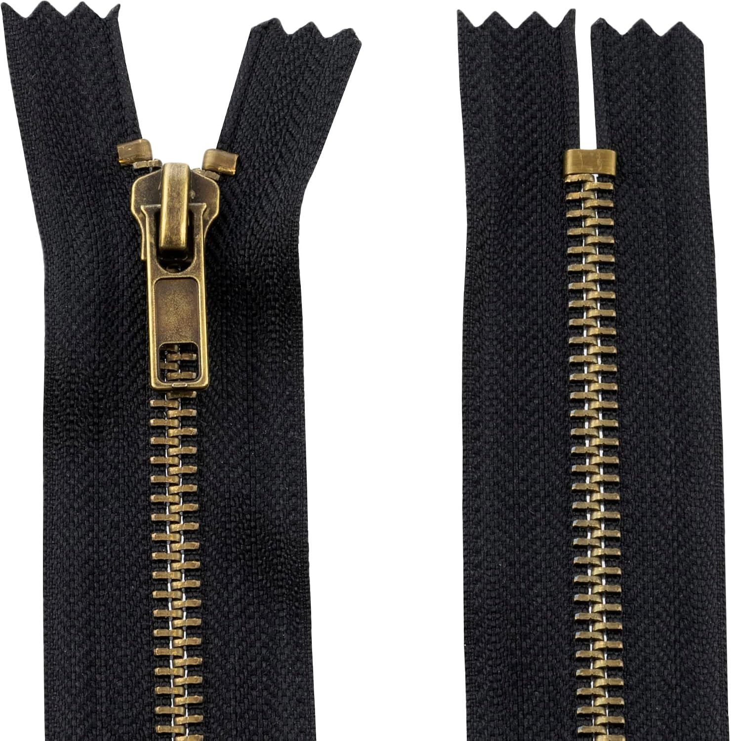 20 Jeanshosen-Reißverschlüsse 16 Cm Von YKK – Schwarz, Metall, Zum Annähen