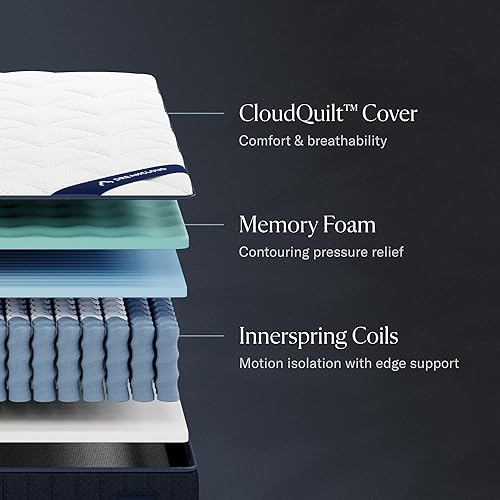 Miniatura 2 de DreamCloud Colchón Clásico Full de 12 pulgadas - Espuma Viscoelástica de Gel Híbrida de Lujo - Prueba de 365 Noches - Alivio del Dolor de Espalda -