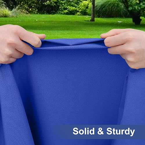 Miniatura 34 de homing Paquete de 2 manteles rectangulares elásticos ajustables de 6 pies, tela impermeable, mantel de poliéster lavable para picnic, campamento, al