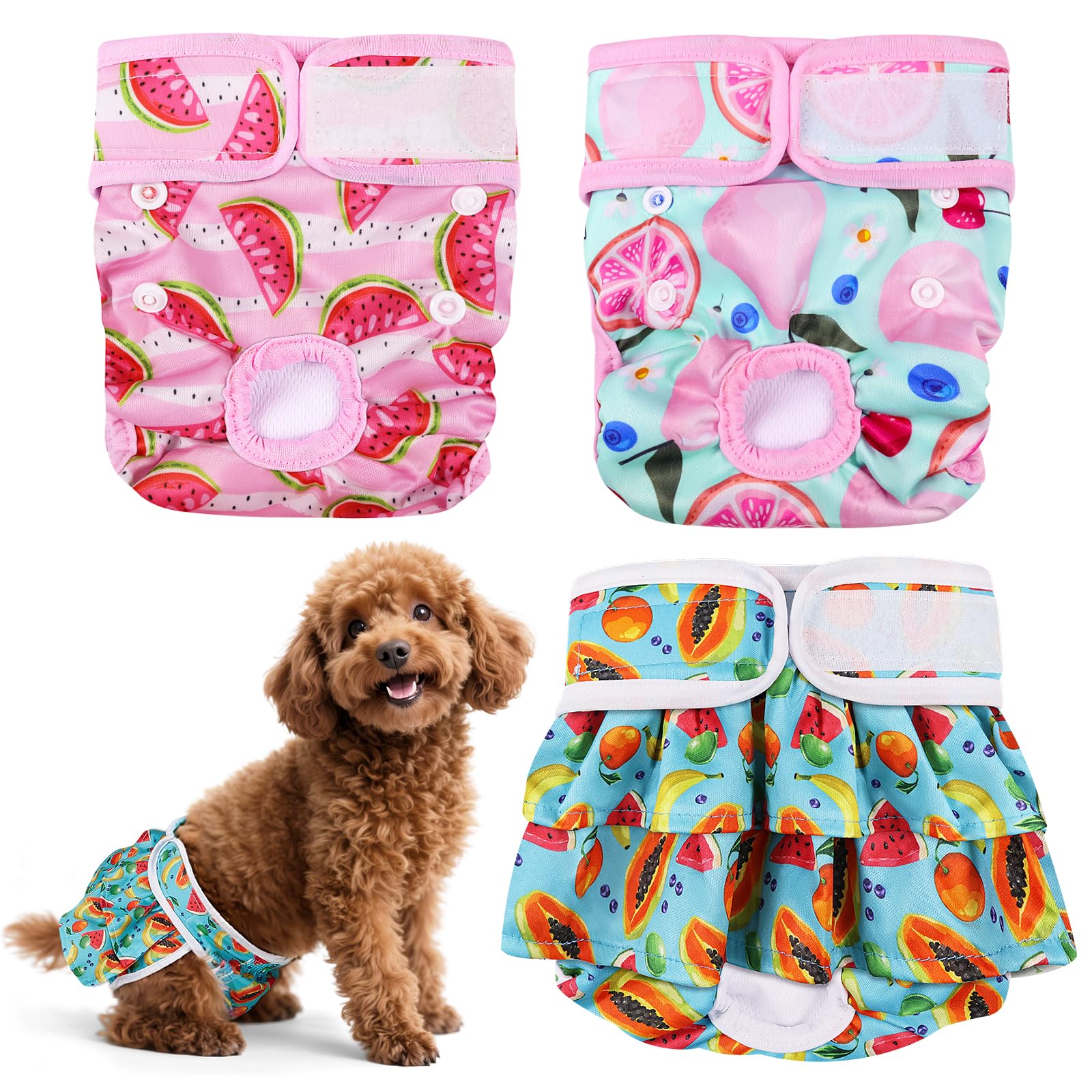 3 Pack Dog Nappies Female