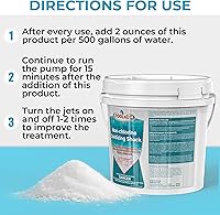 Vista 7 de Choque de spa sin cloro para bañera de hidromasaje, 5 libras, tratamiento oxidante de choque sin cloro para jacuzzis, spas y piscinas, acción
