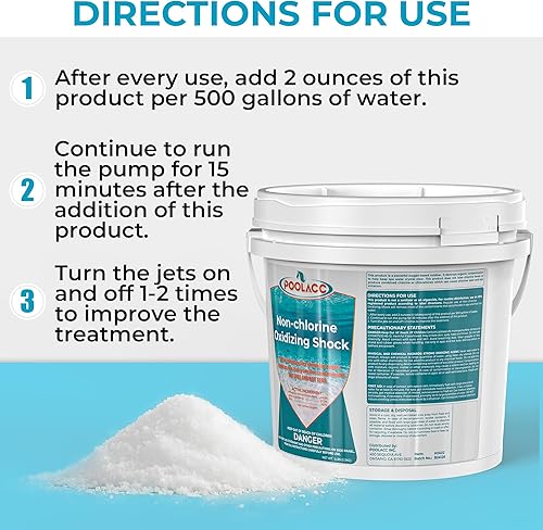 Miniatura 7 de POOLACC Choque de spa sin cloro para bañera de hidromasaje, 5 libras, tratamiento oxidante de choque sin cloro para jacuzzis, spas y piscinas,