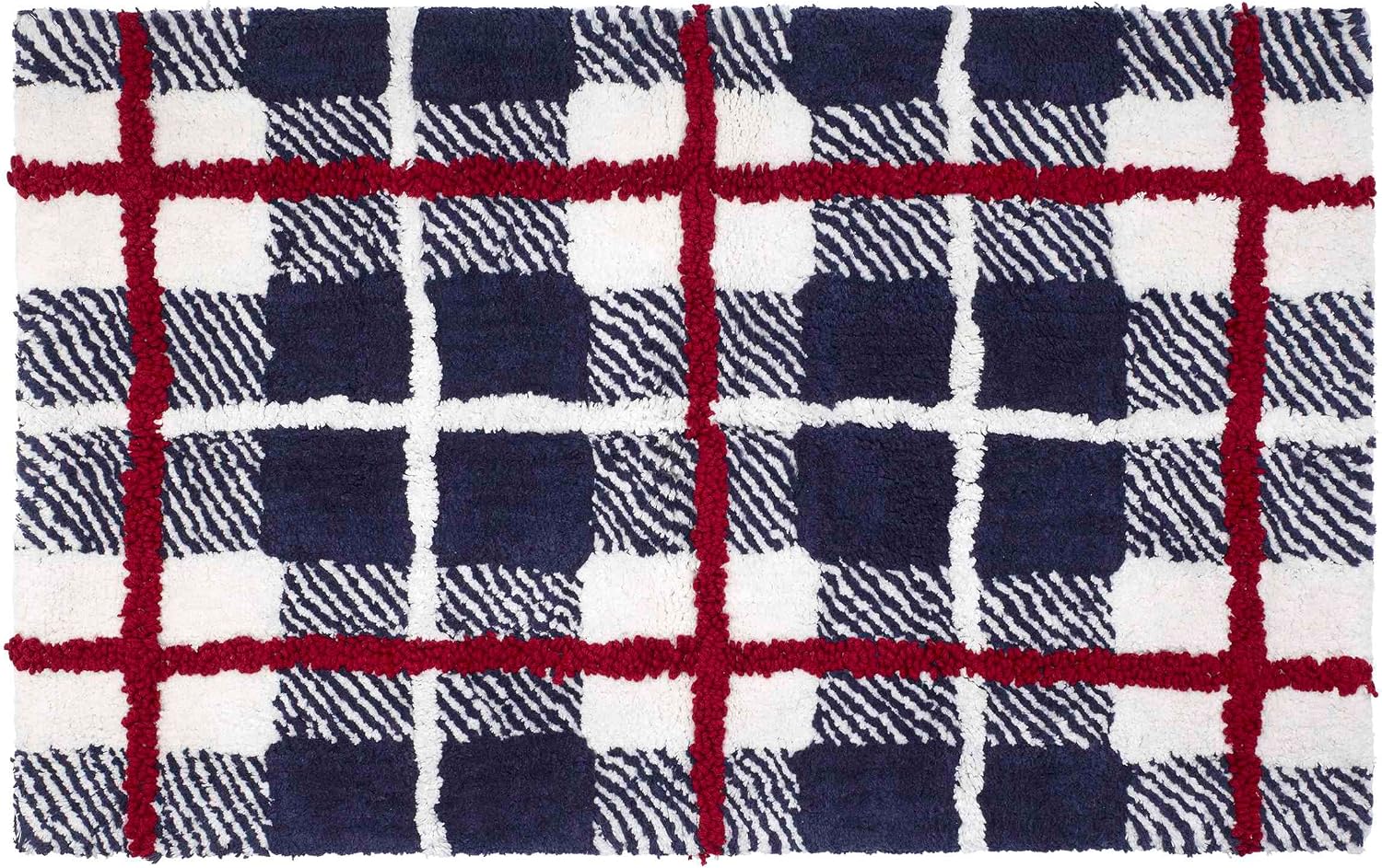 Izod - Bath Rug, Soft & Absorbent Bath Mat with Non-Skid Backing, Holiday Home Decor, Dorm Room Essentials (Aspen Collection, 20" x 32")