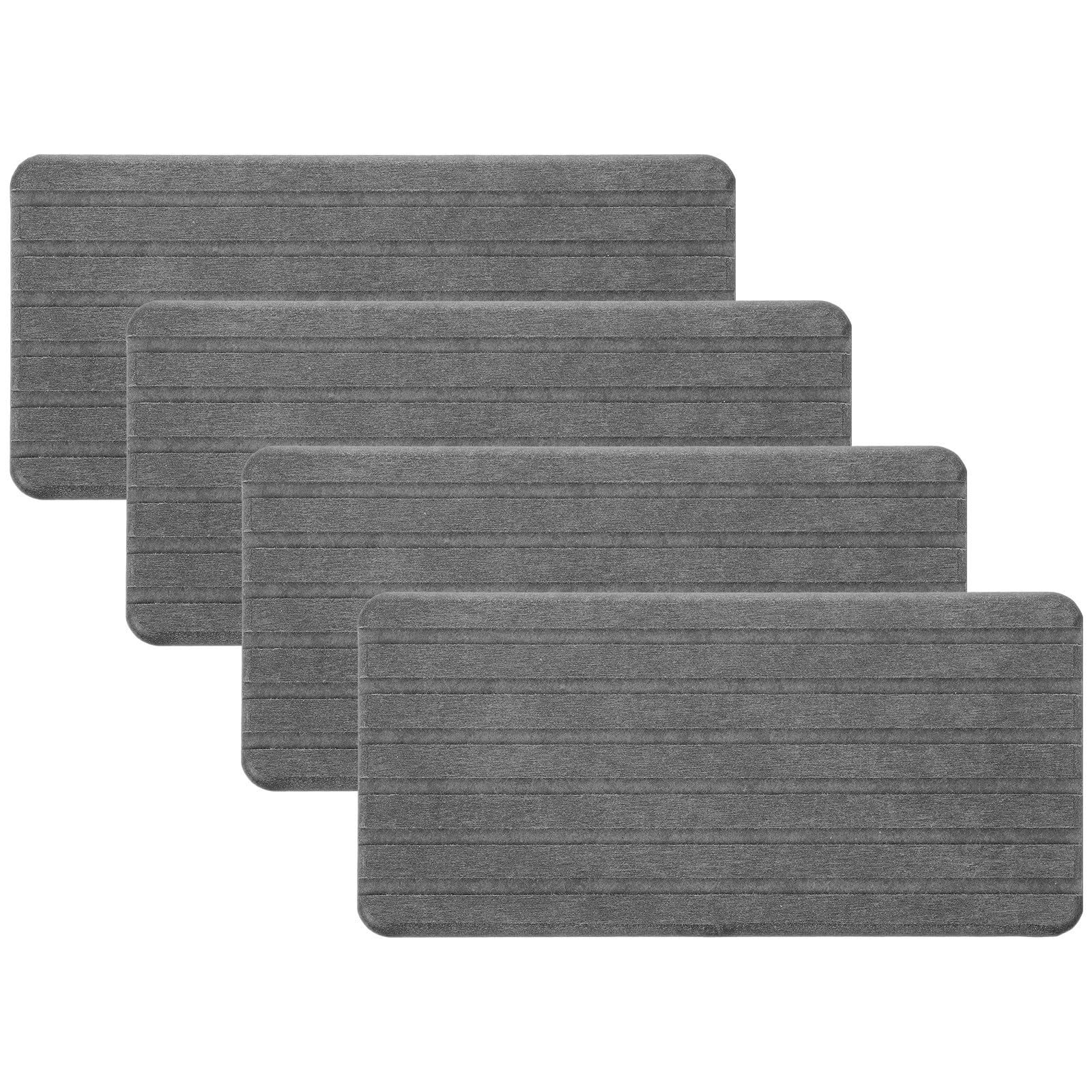 Alfombrillas absorbentes de diatomita para organizar y secar el lavabo del baño
