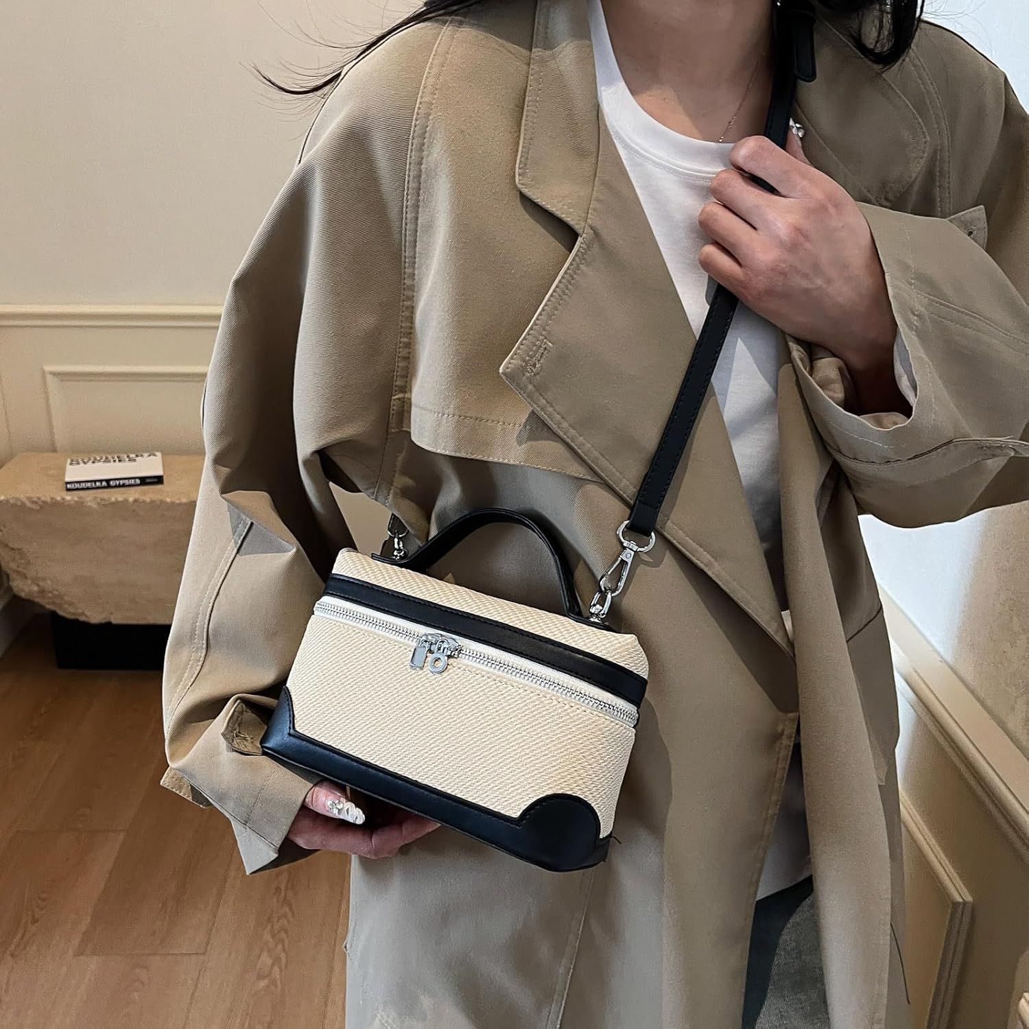 Crossbody Bag for Women Pouch Top-Handle Leather Bag Designer Shoulder Handbag Quiet Luxury Trendy Purse - Image 7