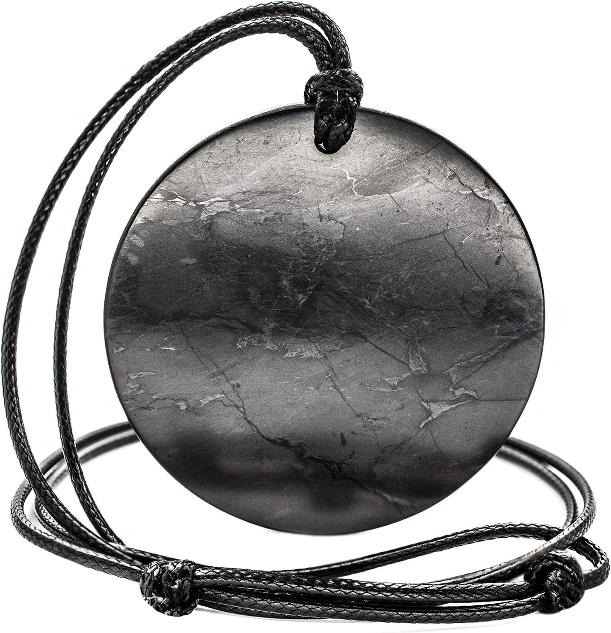 Shungite natural pendant BIG Circle