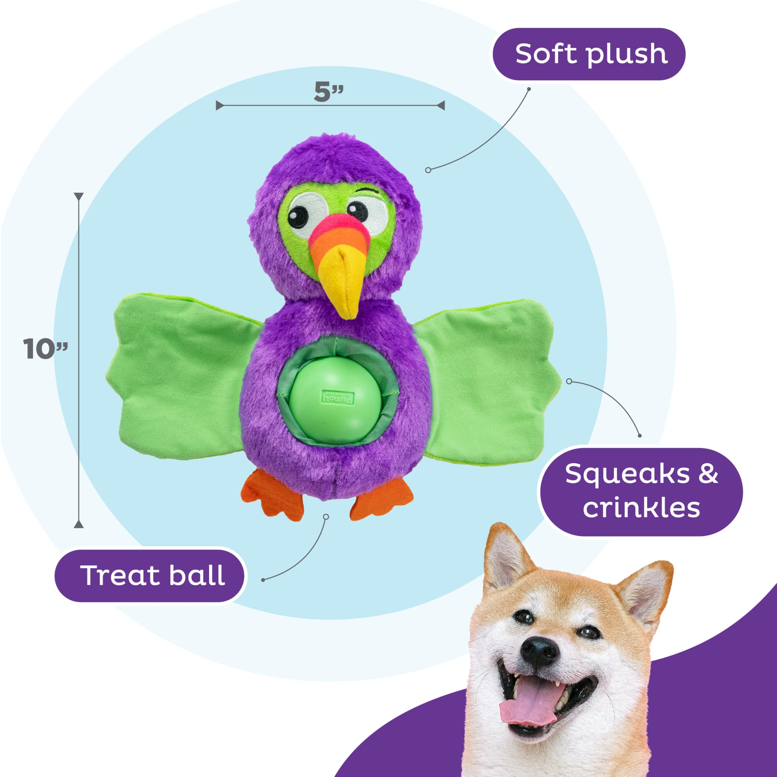 Amazon.com: Outward Hound by Nina Ottosson Hide-Ablez Plush Dog