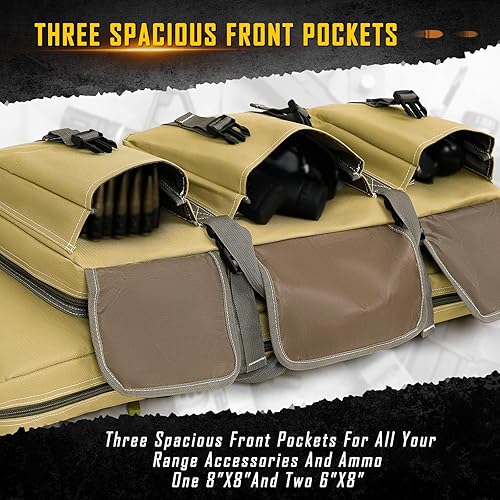 Miniatura 25 de Dulce Dom Funda de rifle doble de 32, 36, 42, 48, 52 pulgadas, suave, para pistola, almacenamiento y transporte de armas de fuego, mochila táctica