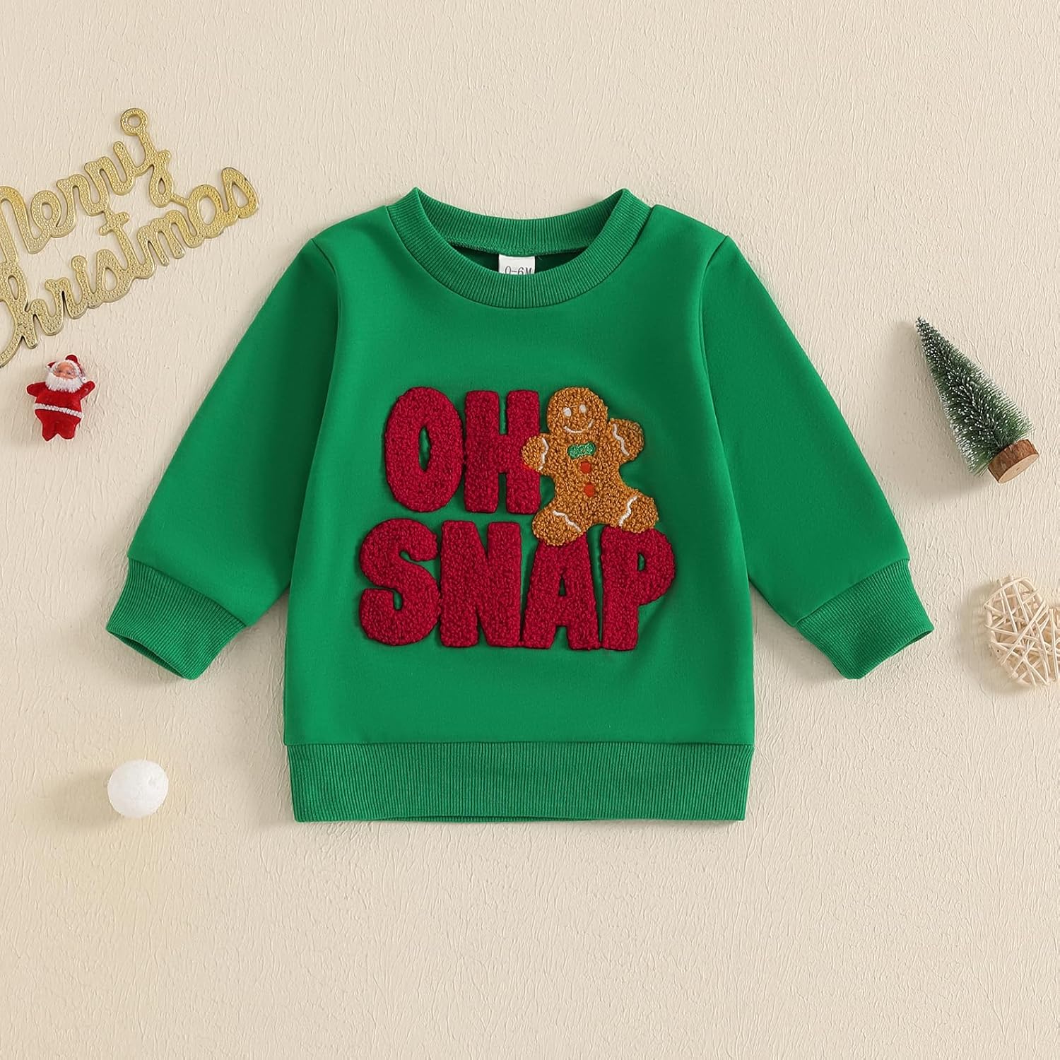 Toddler Boy Girl Christmas Outfit Oh Snap Print Sweatshirt Tops Xmas Pullovers Sweaters Shirt Kids Fall Clothes - Image 3
