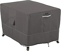 Vista 1 de Classic Accessories – Cobertor para mesa/hoguera rectangular de 40 pulgadas resistente al agua Ravenna, cubierta de hoguera al aire libre