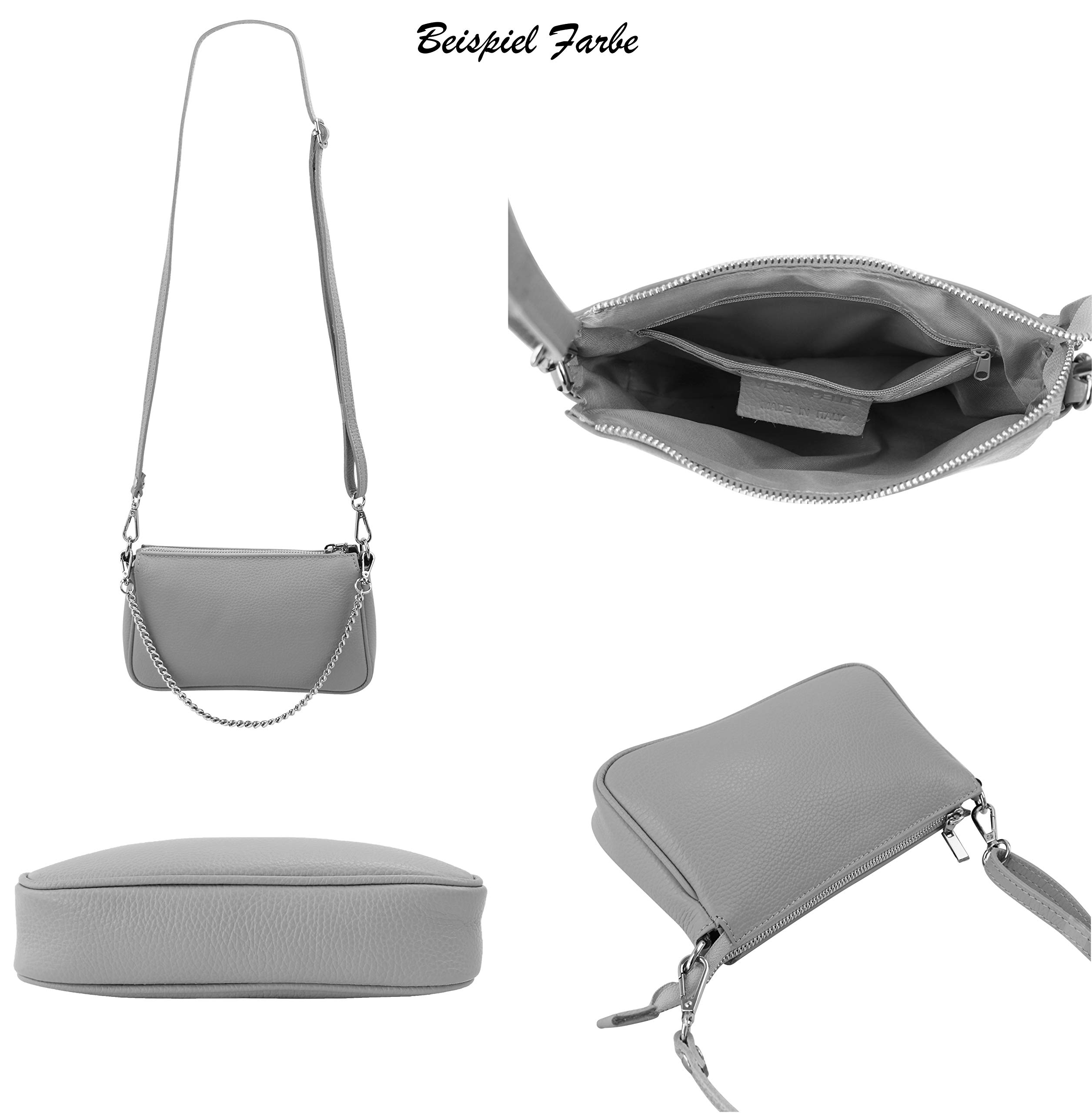 SH Leder Echtleder Schultertasche Umhängetasche Handtaschen Clutch kleine Tasche Abendtasche 23x13cm Jennie G323