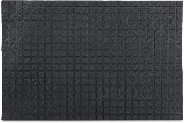 Rubber Door Mat 60x40 cm - Non-Slip Dirt Trap for Outdoor Use
