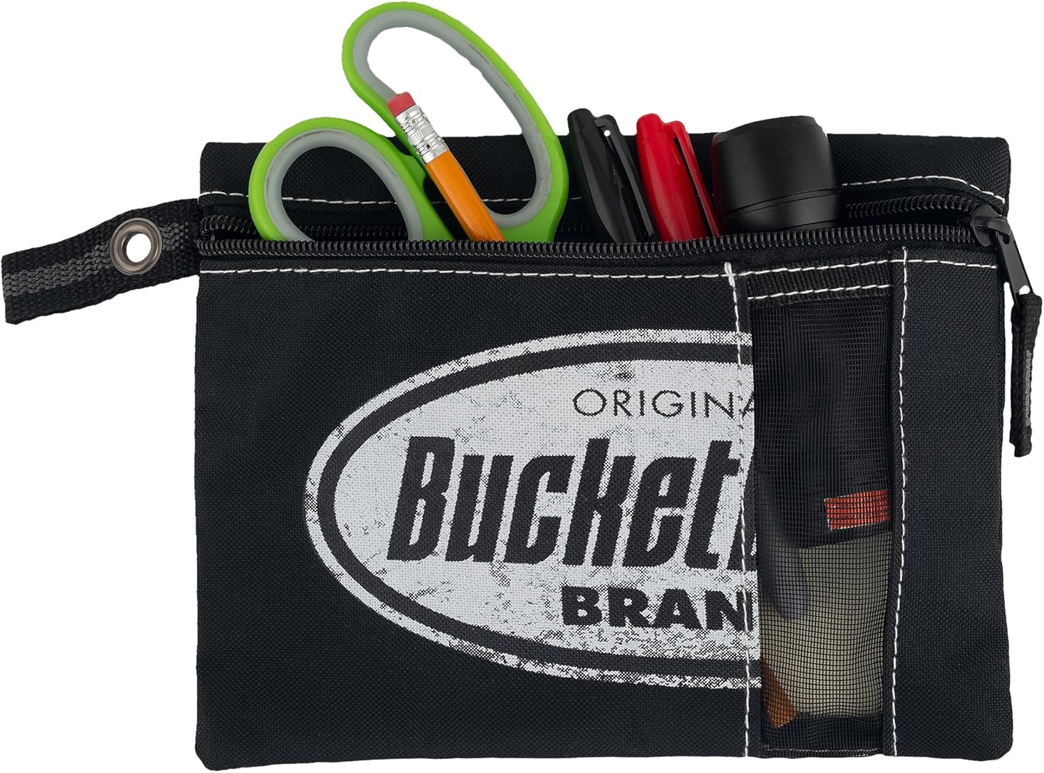 Bucket Boss 3 Poly Zipper Bags in Brown Grey and Black, 25200