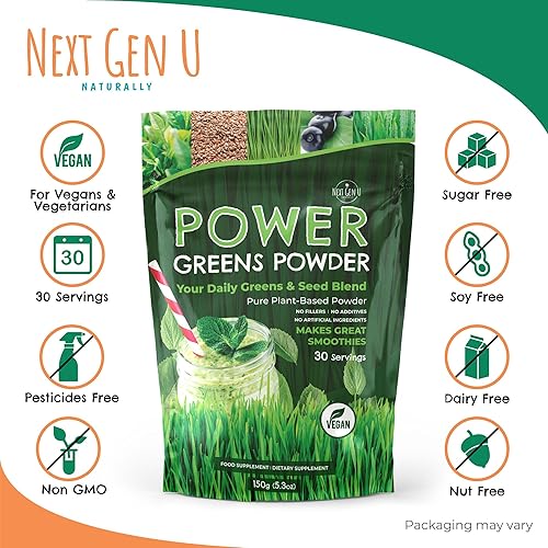 Miniatura 4 de NextGenU - Polvo Super Greens - 5.29 oz - Apoyo inmunológico - Complemento alimenticio - Verdes superalimentos - Mezcla de batidos para batidos -