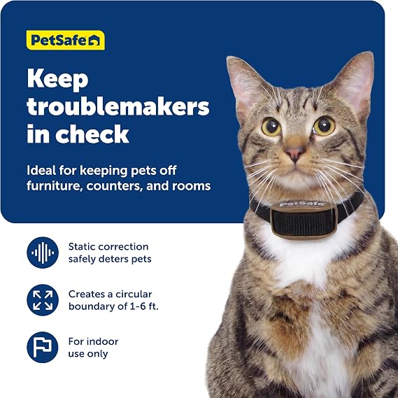 PetSafe Pawz Away Indoor Wireless Pet Barrier, Electric Training System for Dogs & Cats with Receiver Collar