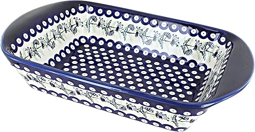 Miniatura 3 de Blue Rose - Panadero rectangular grande con asas