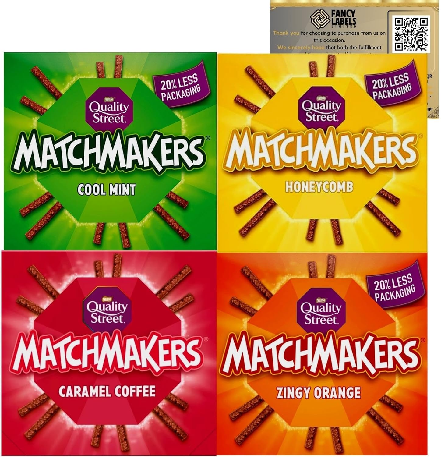 Chocolate Box Bundle with Matchmakers Quality Street Cool Mint